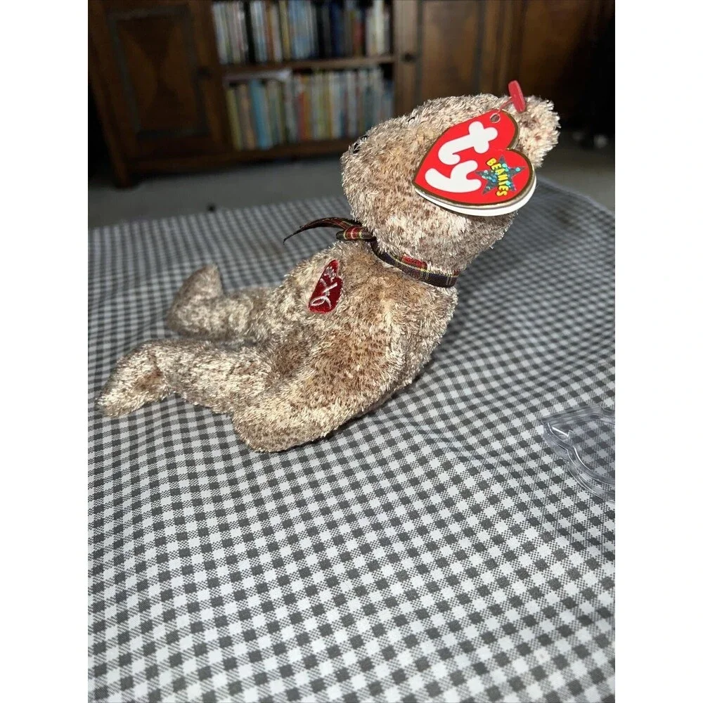 TY Beanie Baby - 2002 SIGNATURE BEAR - Retired (RARE w TAG ERROR)